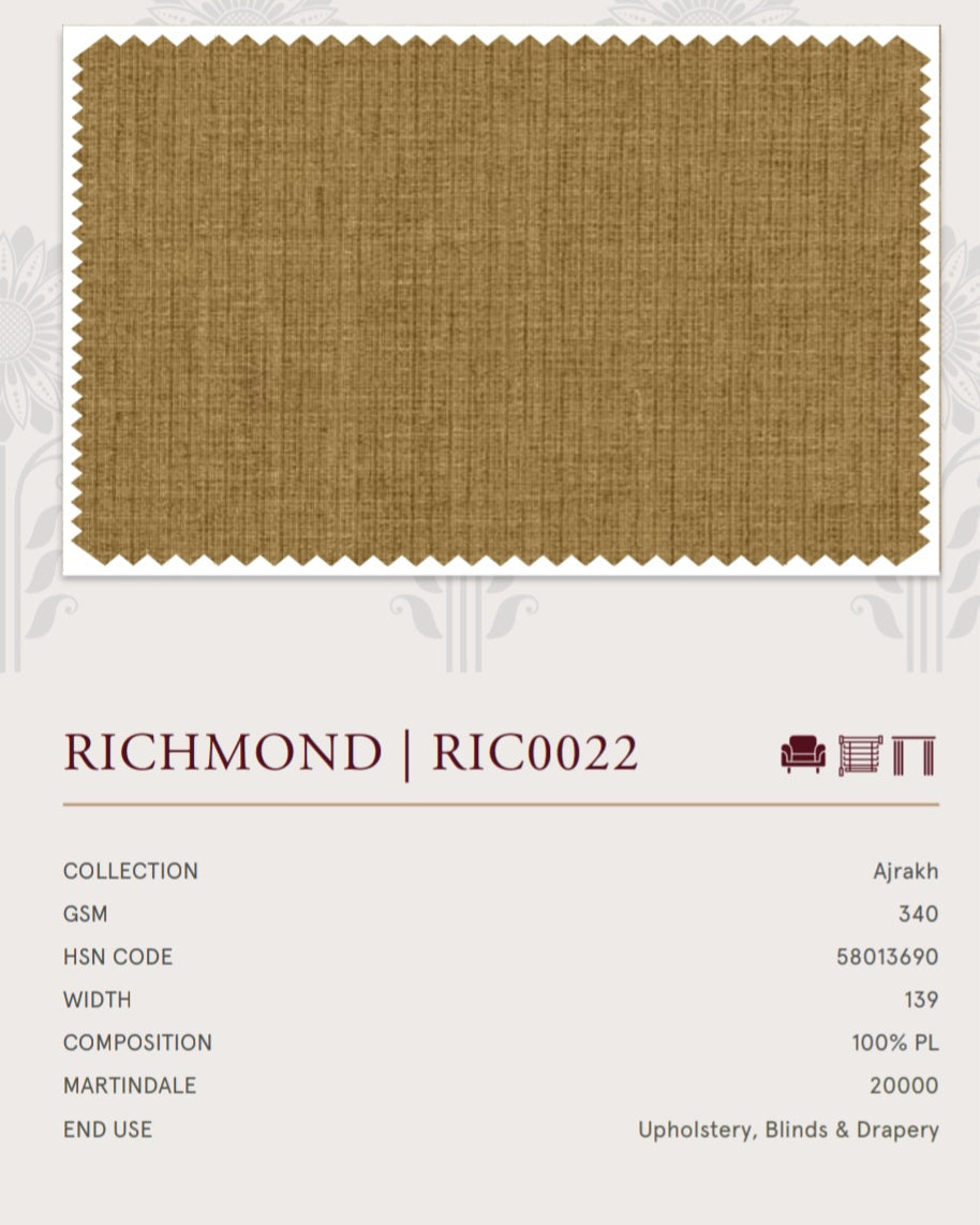 Upholstery fabrics -Ajrakh(Richmond)