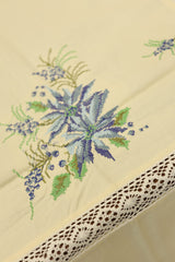 Table cloths-8 seater cross stitch embroidered