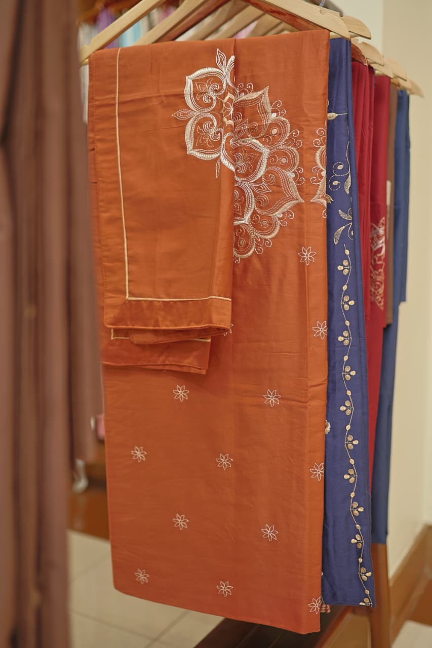 Bedsheet- Machine Embroidery Bedsheet MEK