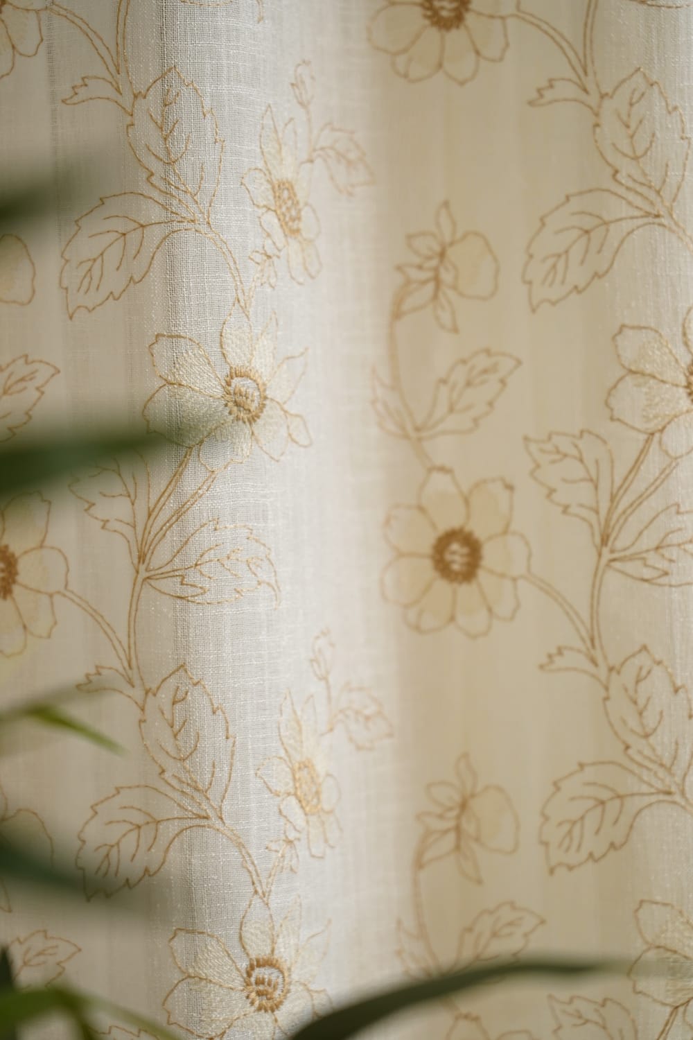 Curtains-Premium embroidered sheer curtains