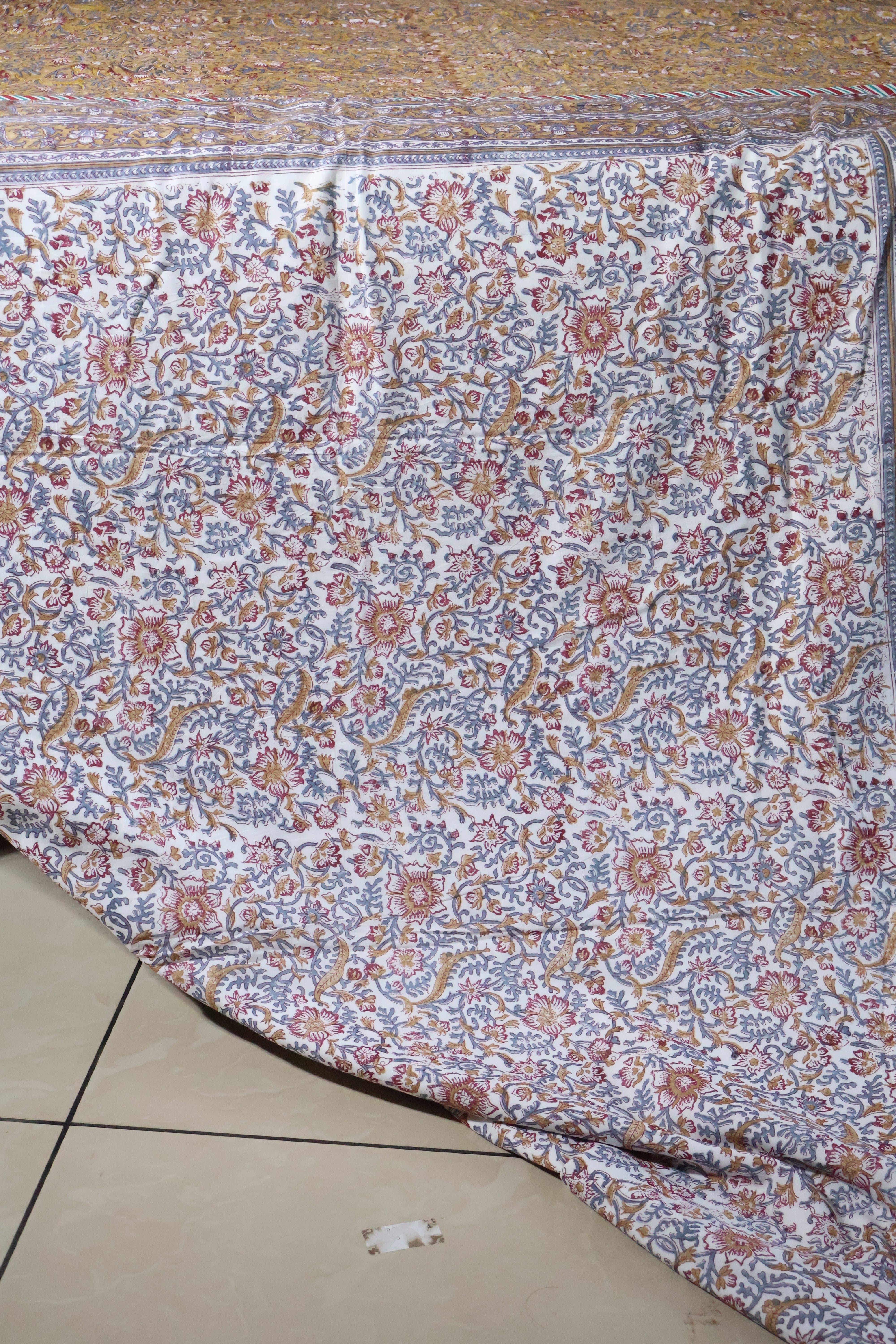 Double dohar / Blanket - Mughal handblock print