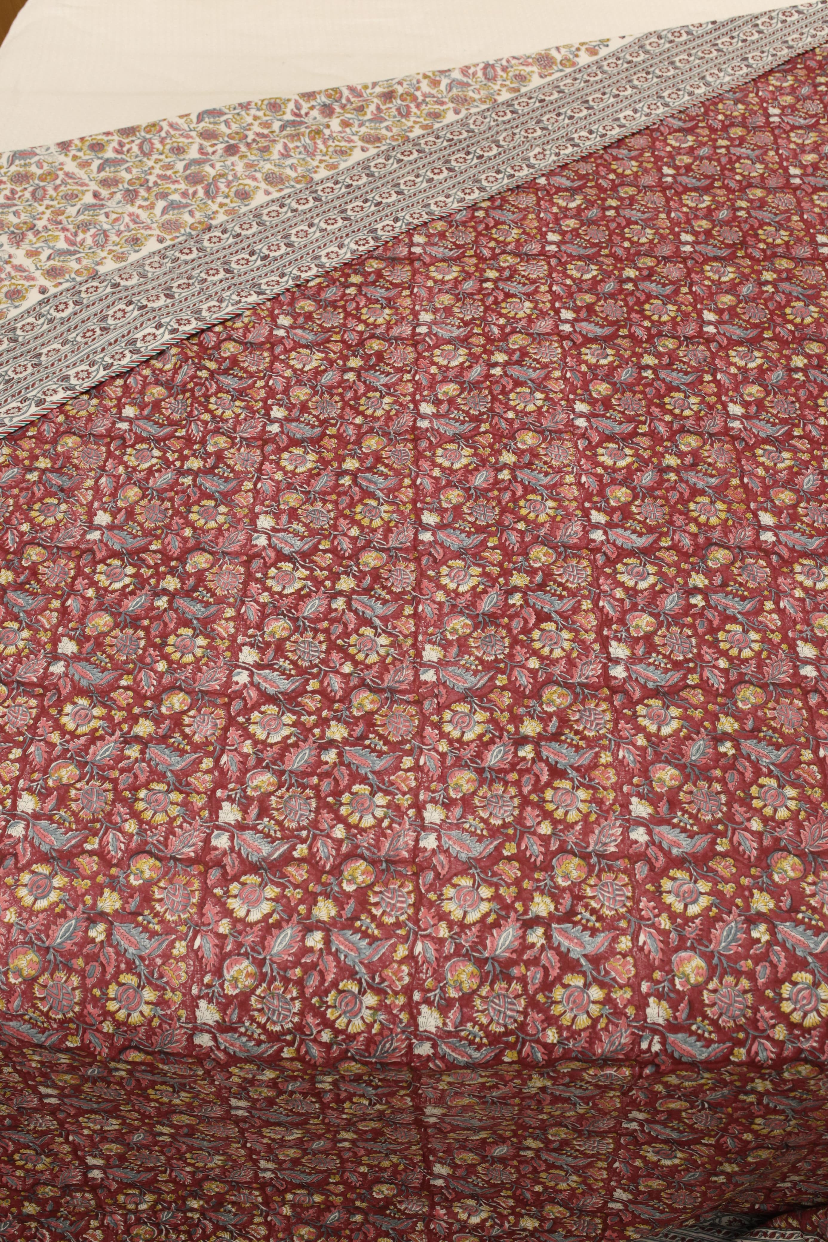 Double dohar / Blanket - Mughal handblock print