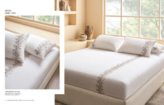 Bedsheets - King Premium machine embroidery bedsheets Sansaar