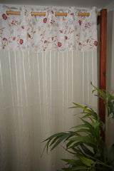 Curtains - Premium designer sheer curtains(semi transparent)