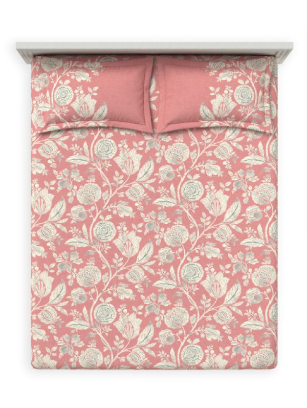 Bedsheets - Fitted Queen premium soft cotton bedsheet Digital print DD primary