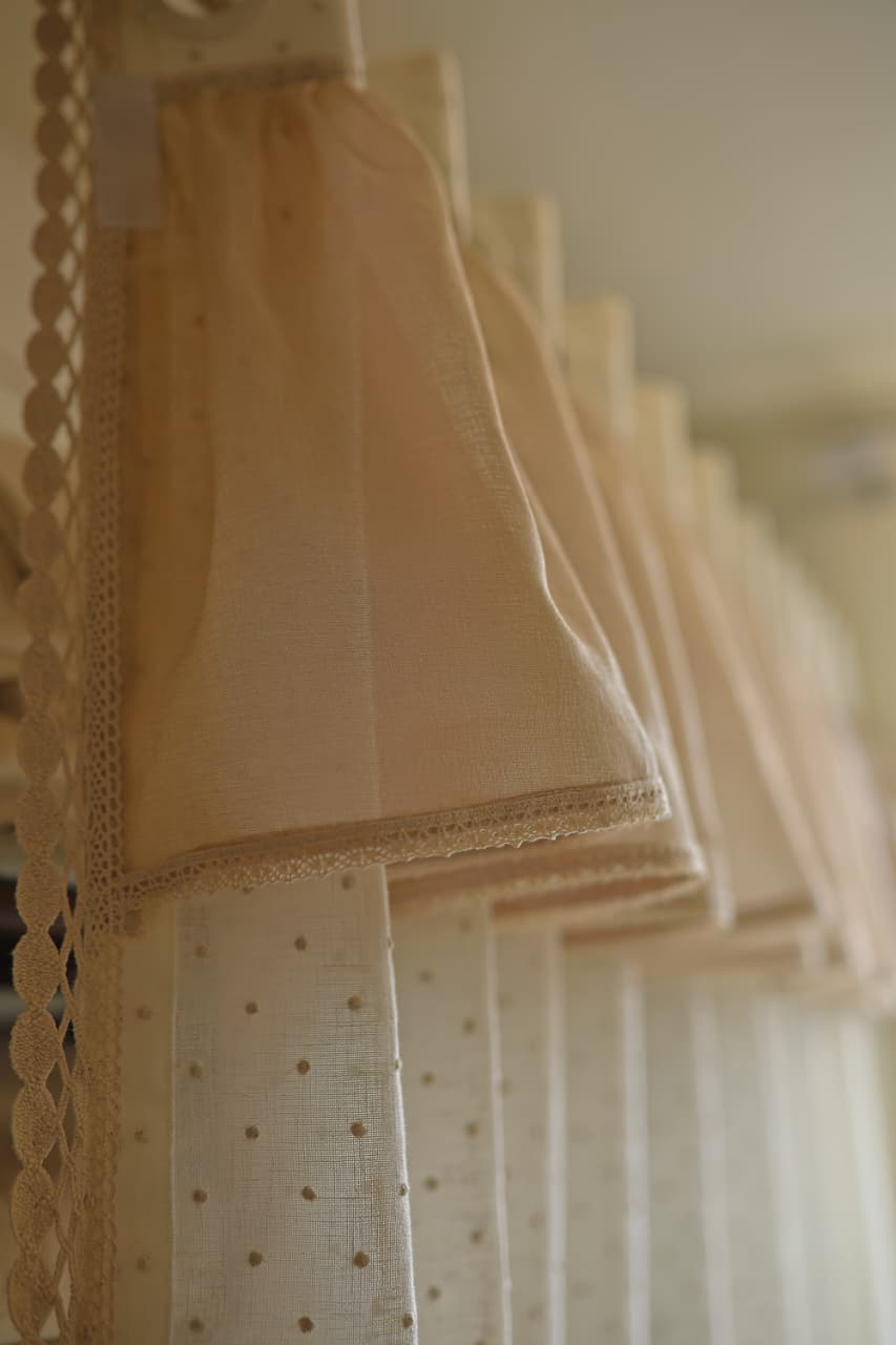 Curtains- Premium embroidered sheer curtains