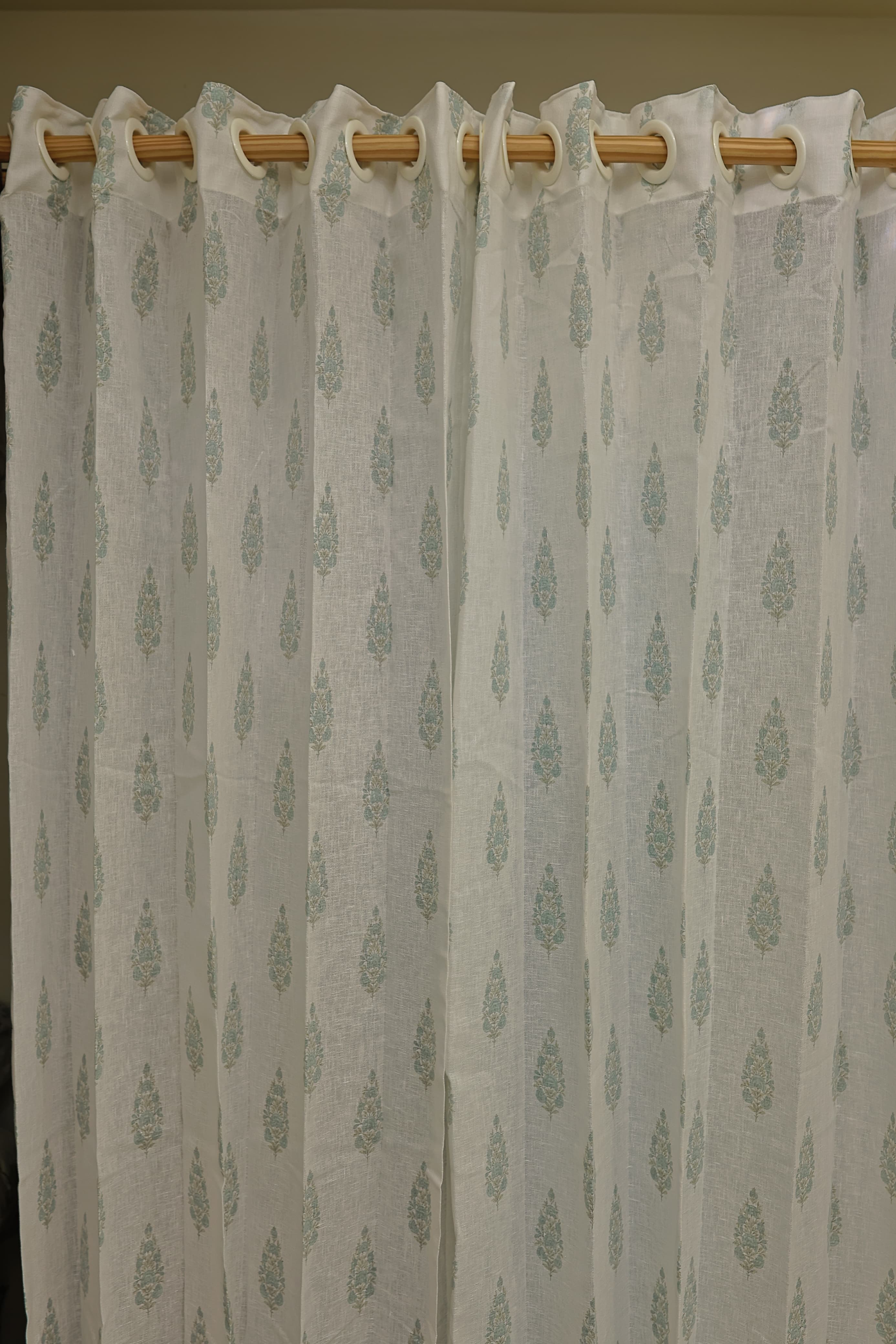 Curtain-Self printed semi transparent