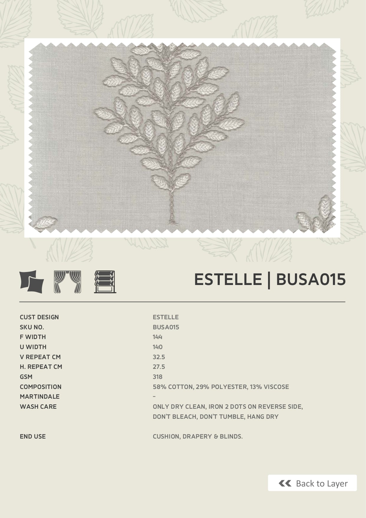 Fabric only-Premium embroidered curtains fabric only(Blinds, Curtains, Cushion covers)