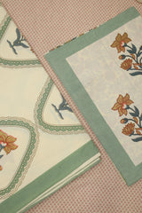 Bedsheets - Handblock print queen bedsheets Diwali sale