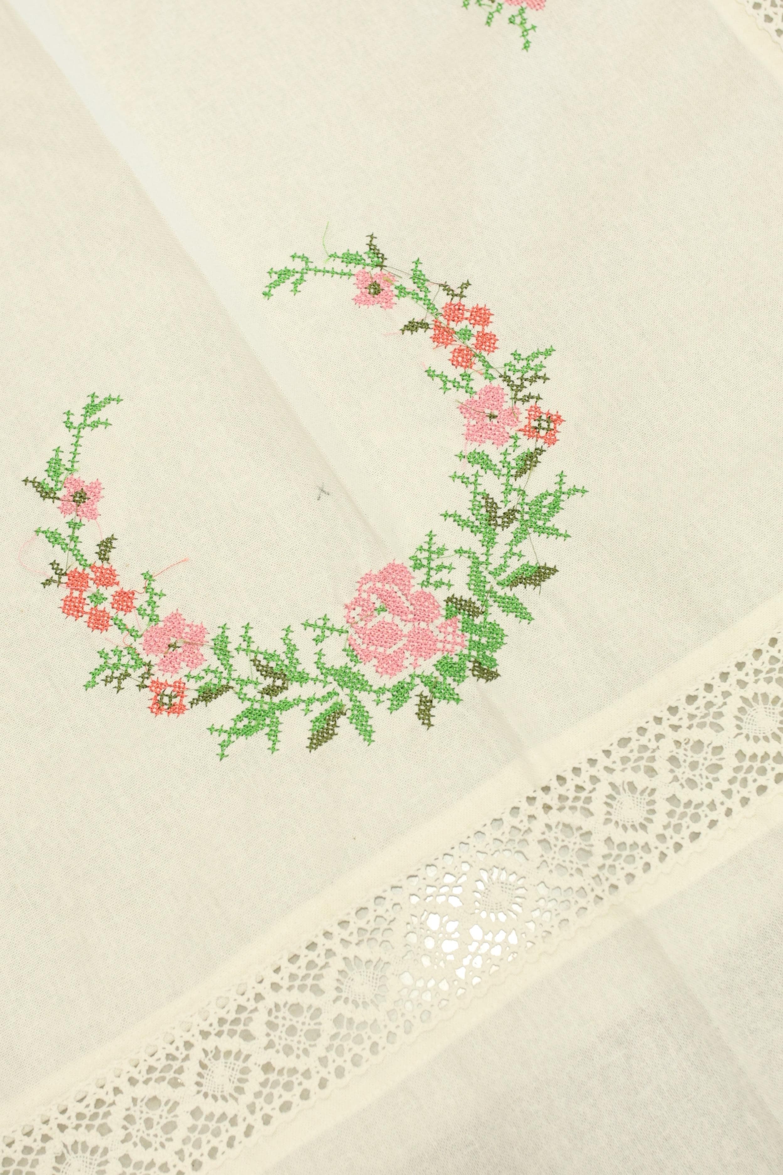 Table cloths - 6 seater cross stitch embroidery