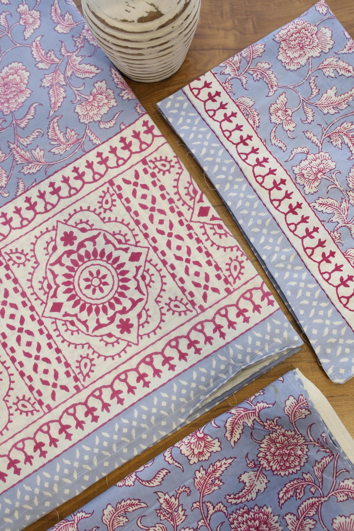 Bedsheets - Handblock queen rajwada print bedsheets