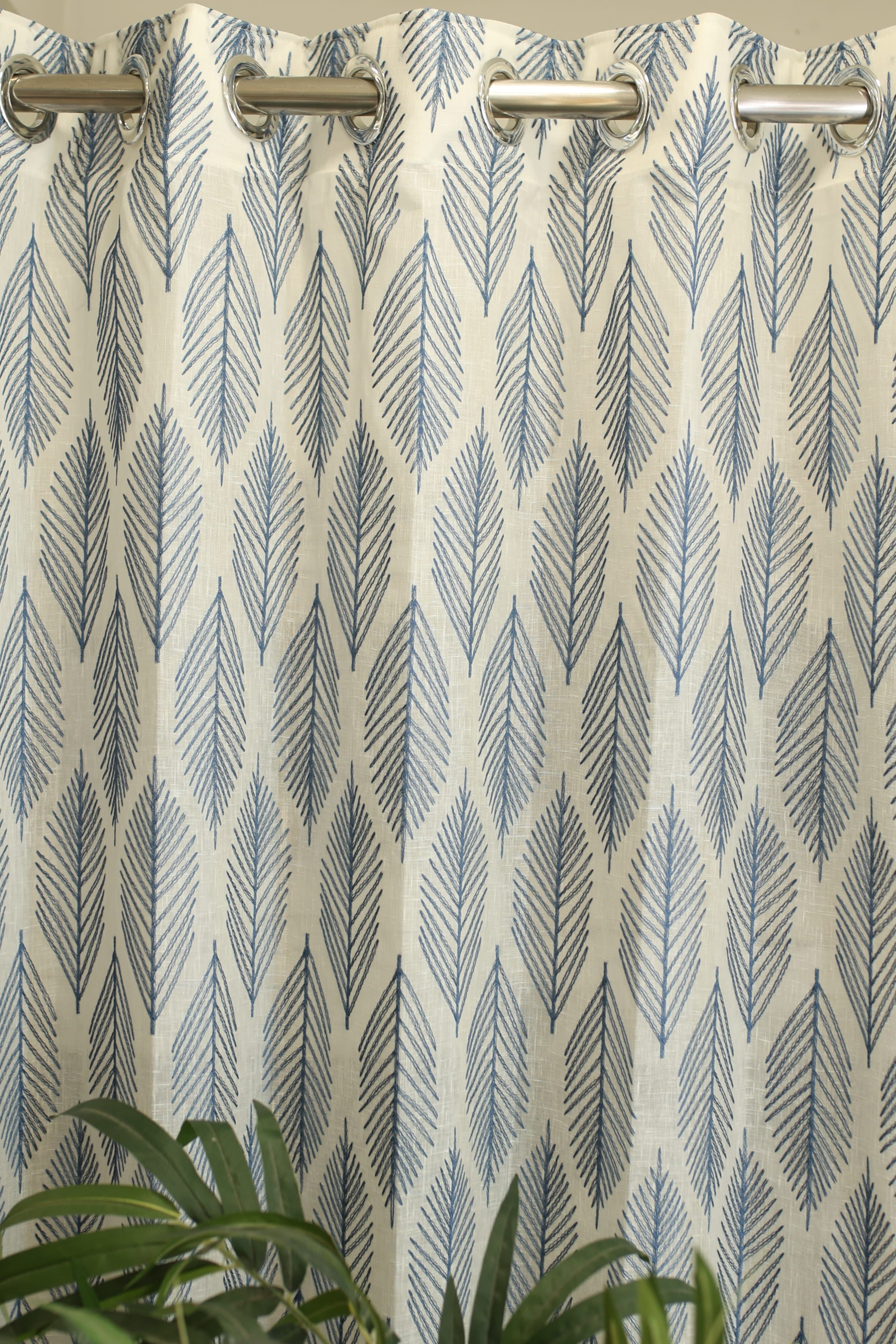 Curtains - Premium embroidery sheer curtain prebooking