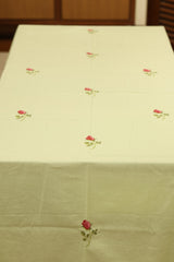 Table cloth - 6 seater cross stitch embroidery