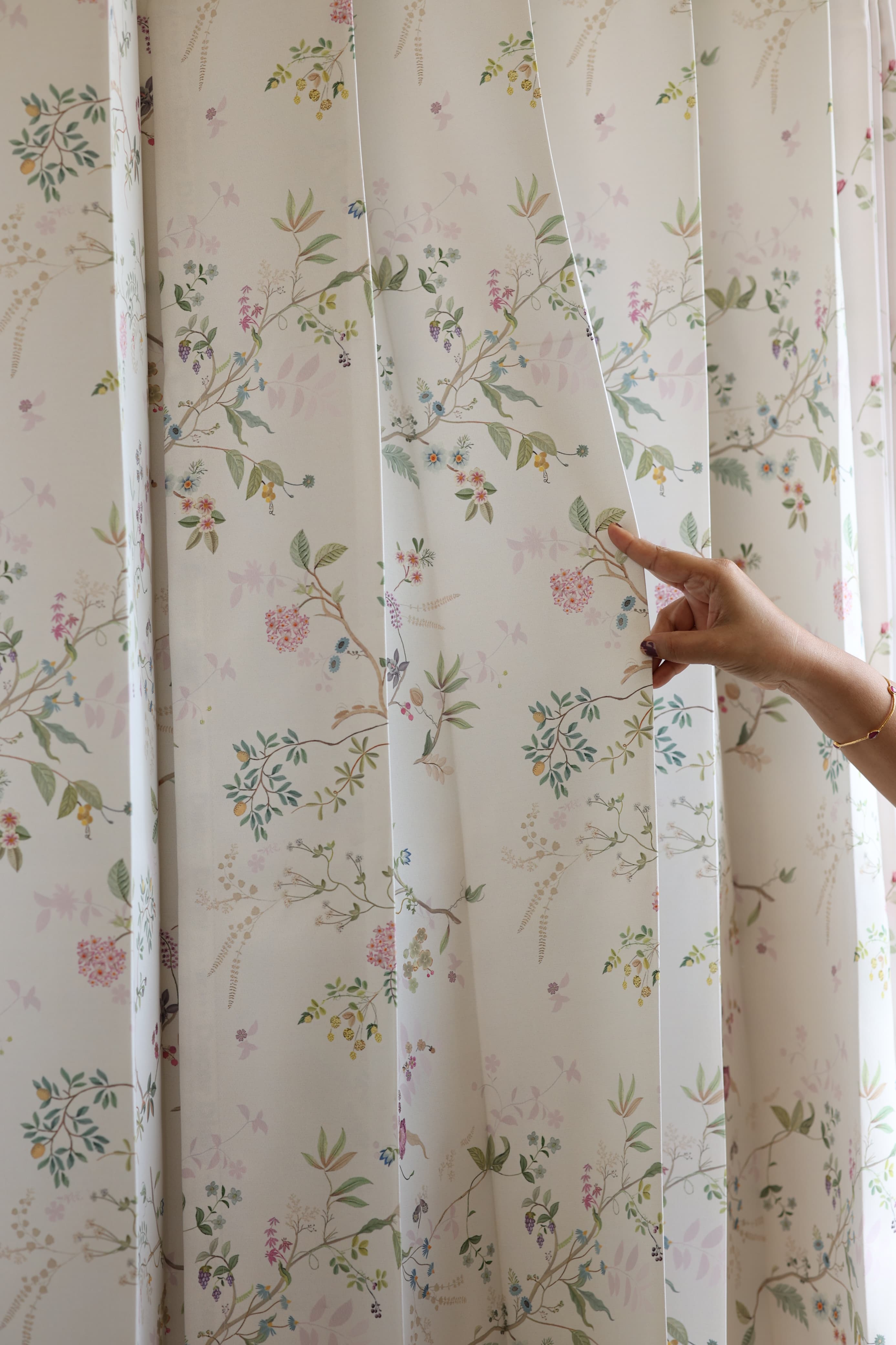 E3 Curtains - English Floral series opaque curtains - E 3