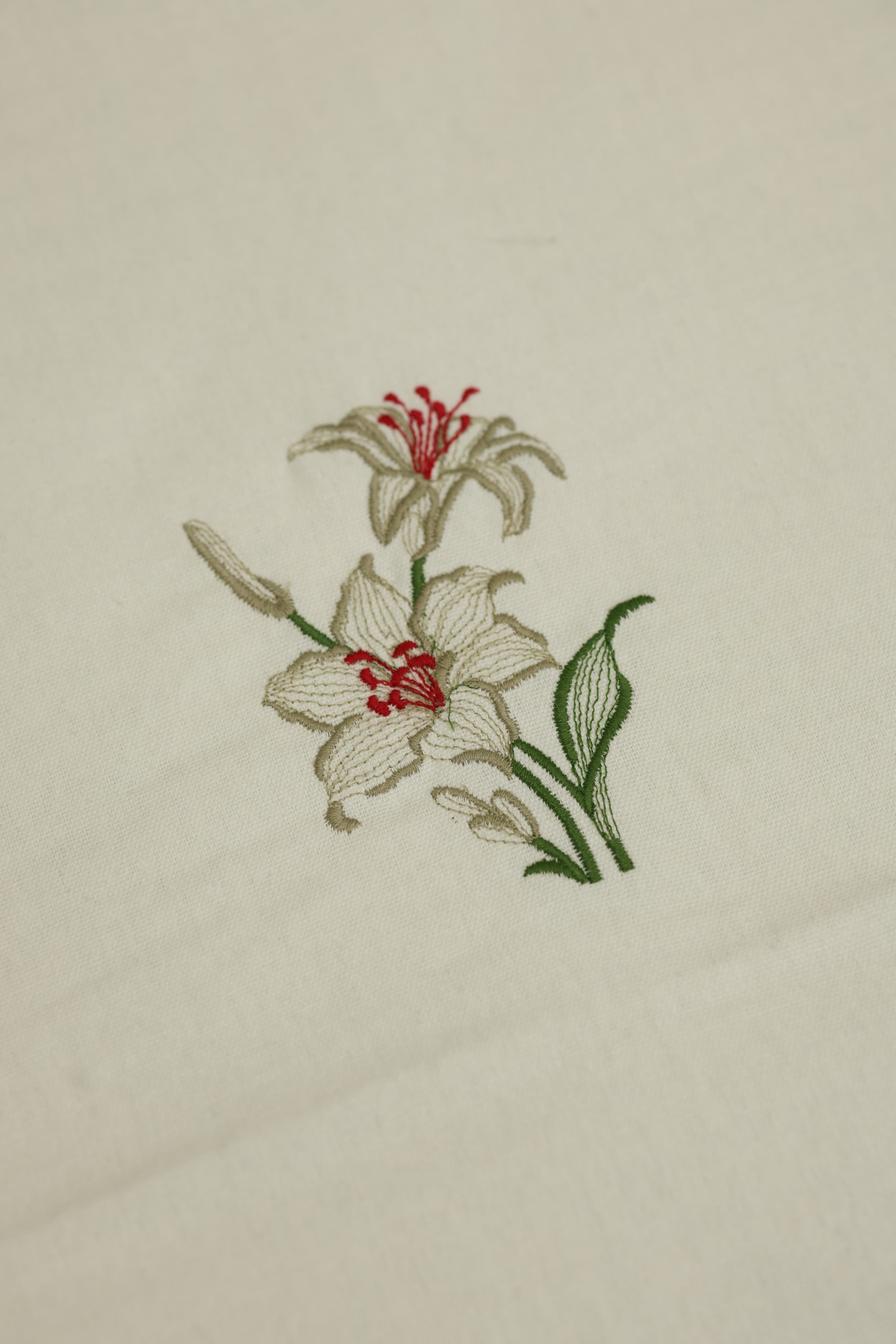 Floral Embroidery Cotton King Bedsheet Set – 108x108 Inch