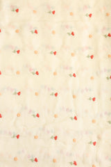 Fabrics - Chanderi embroidery kurti fabric