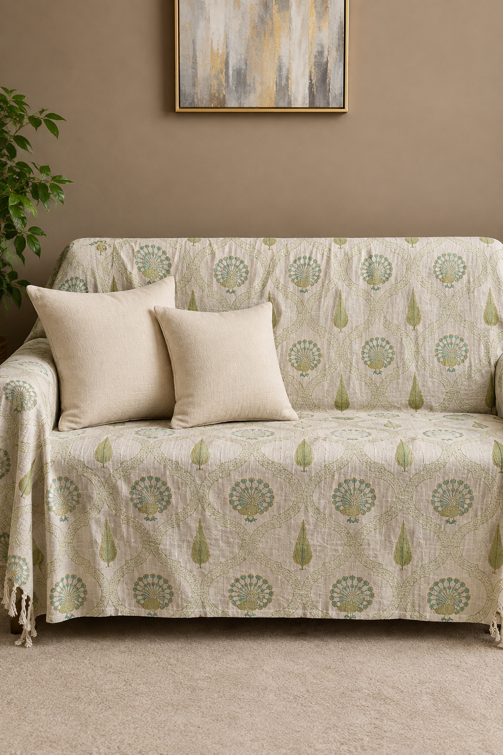 Sofa throw - Jute