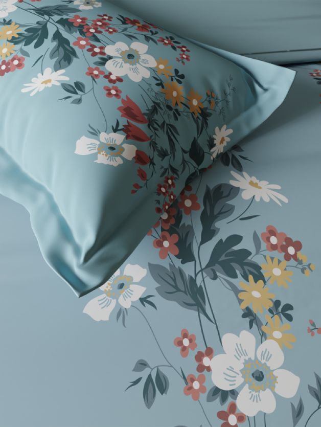 Bedsheets - Queen premium soft cotton bedsheet Digital print DD