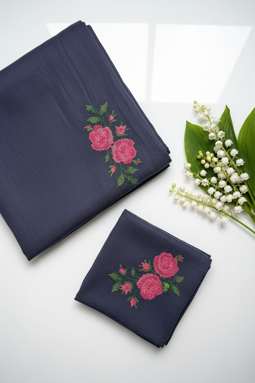 Bedsheets - Single Cross stitch embroidery bedsheets