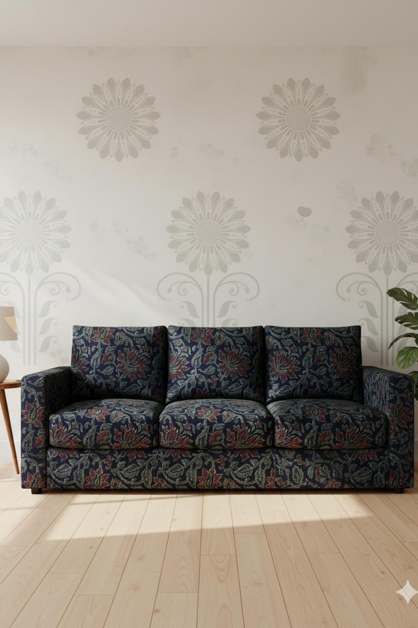 Upholstery fabrics -Ajrakh(Bagru)