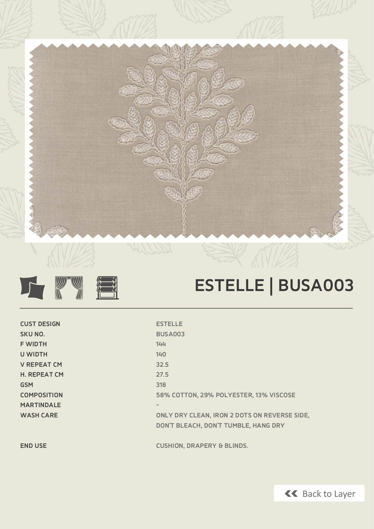 Fabric only-Premium embroidered curtains fabric only(Blinds, Curtains, Cushion covers)