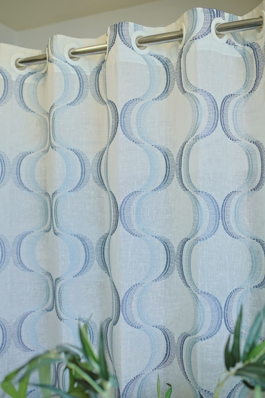 Curtains -Premium embroidery sheer curtain
