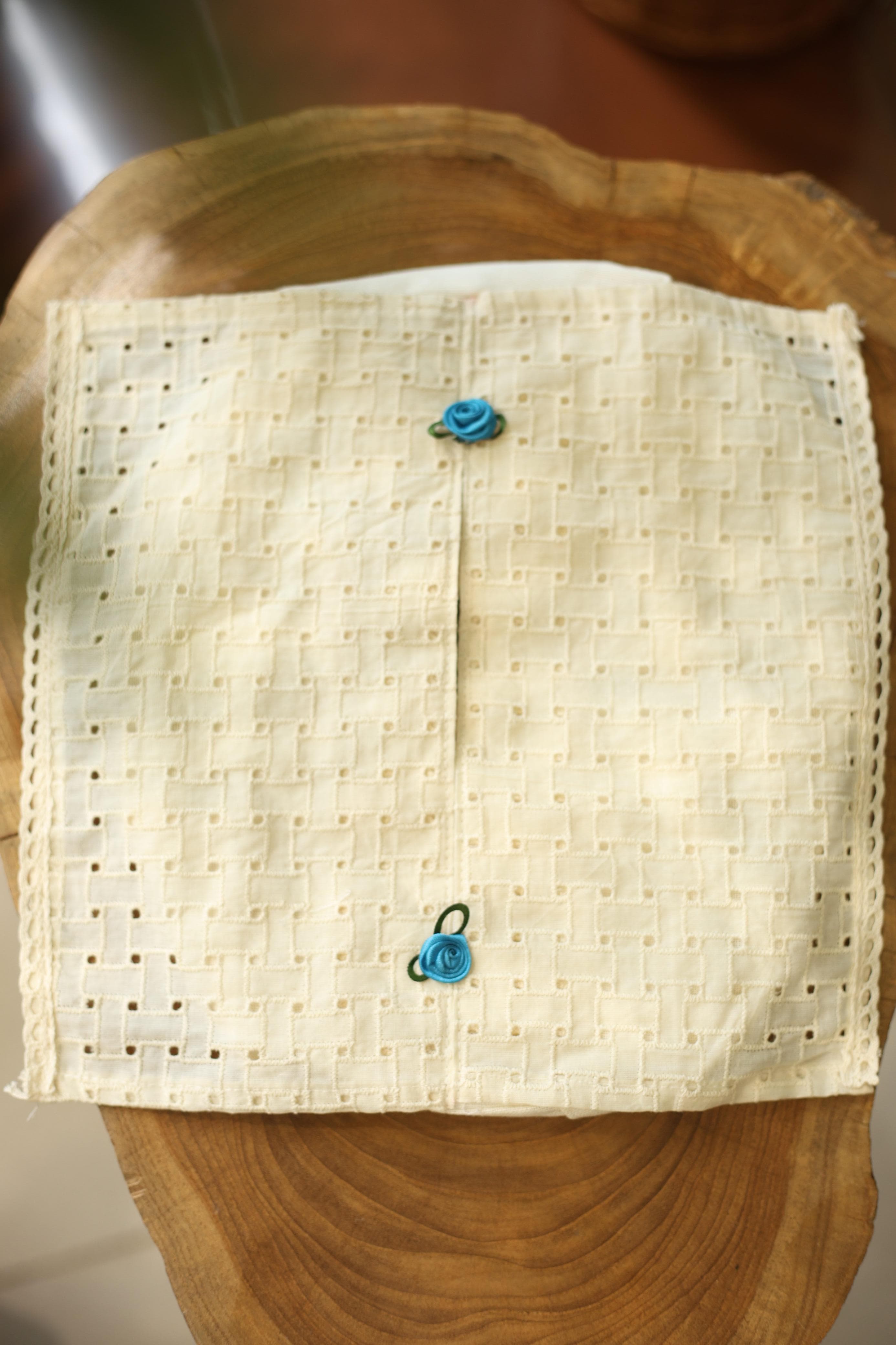 Tissue box covers-Ribbon embroidery