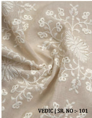 Fabric only Curtains -Premium embroidered designer curtains semi Transparent