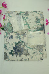 Bedsheets-King anokhi printed lace bedsheets