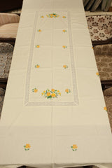 Table cloths - 8 seater cross stitch embroidery