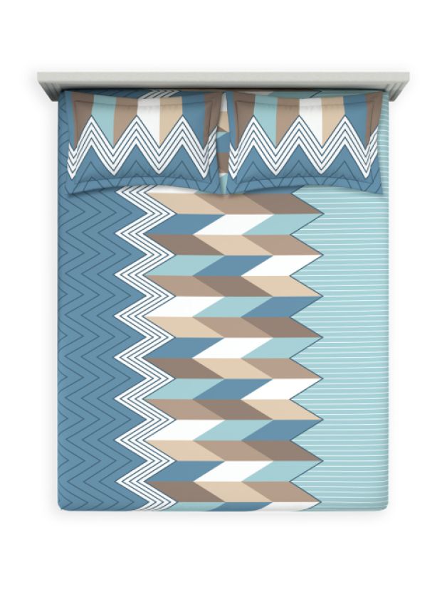 Bedsheets - Queen premium soft cotton bedsheet Digital print DD