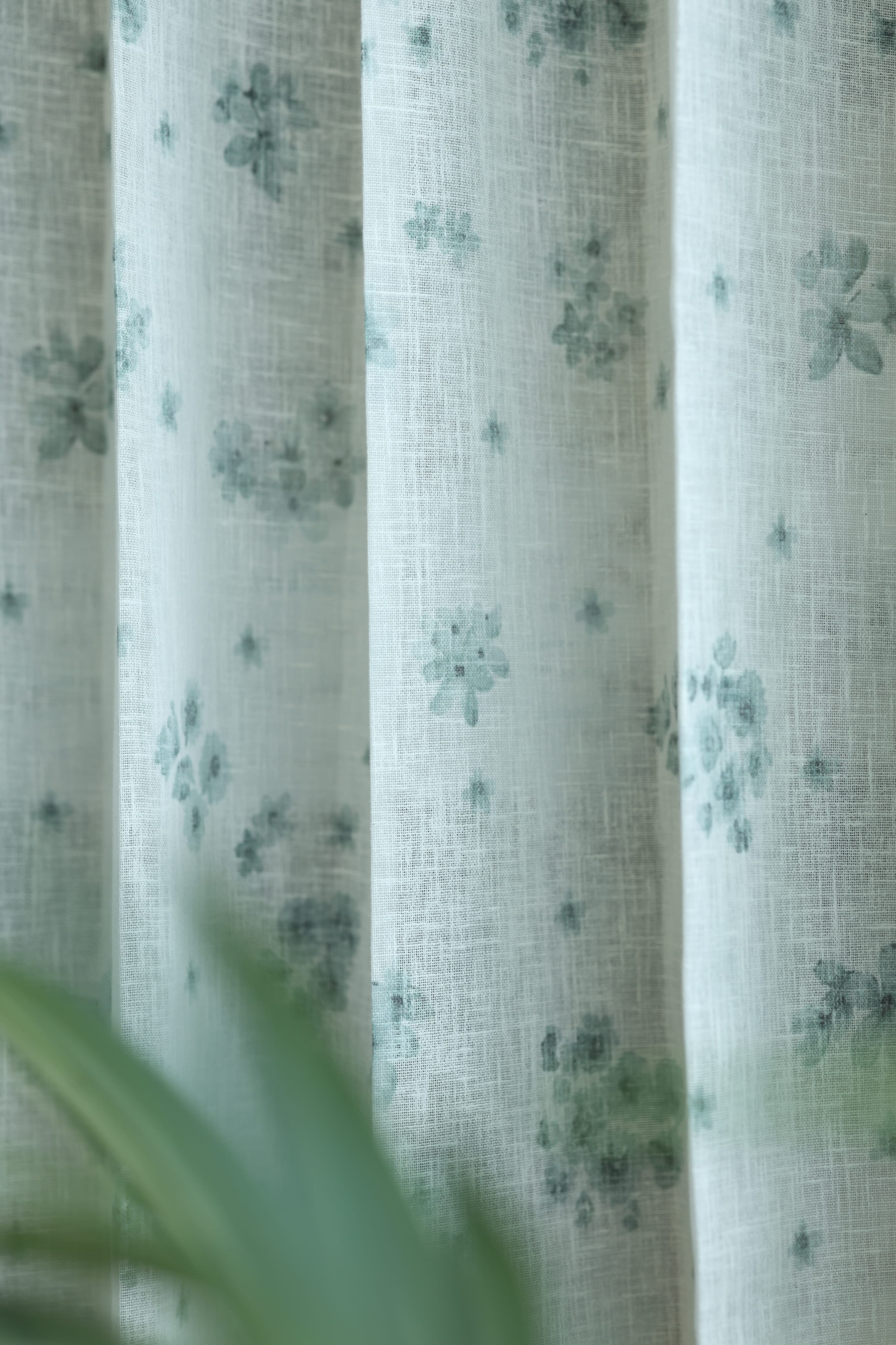 Amethyst Sheer Curtain – Semi Transparent floral print