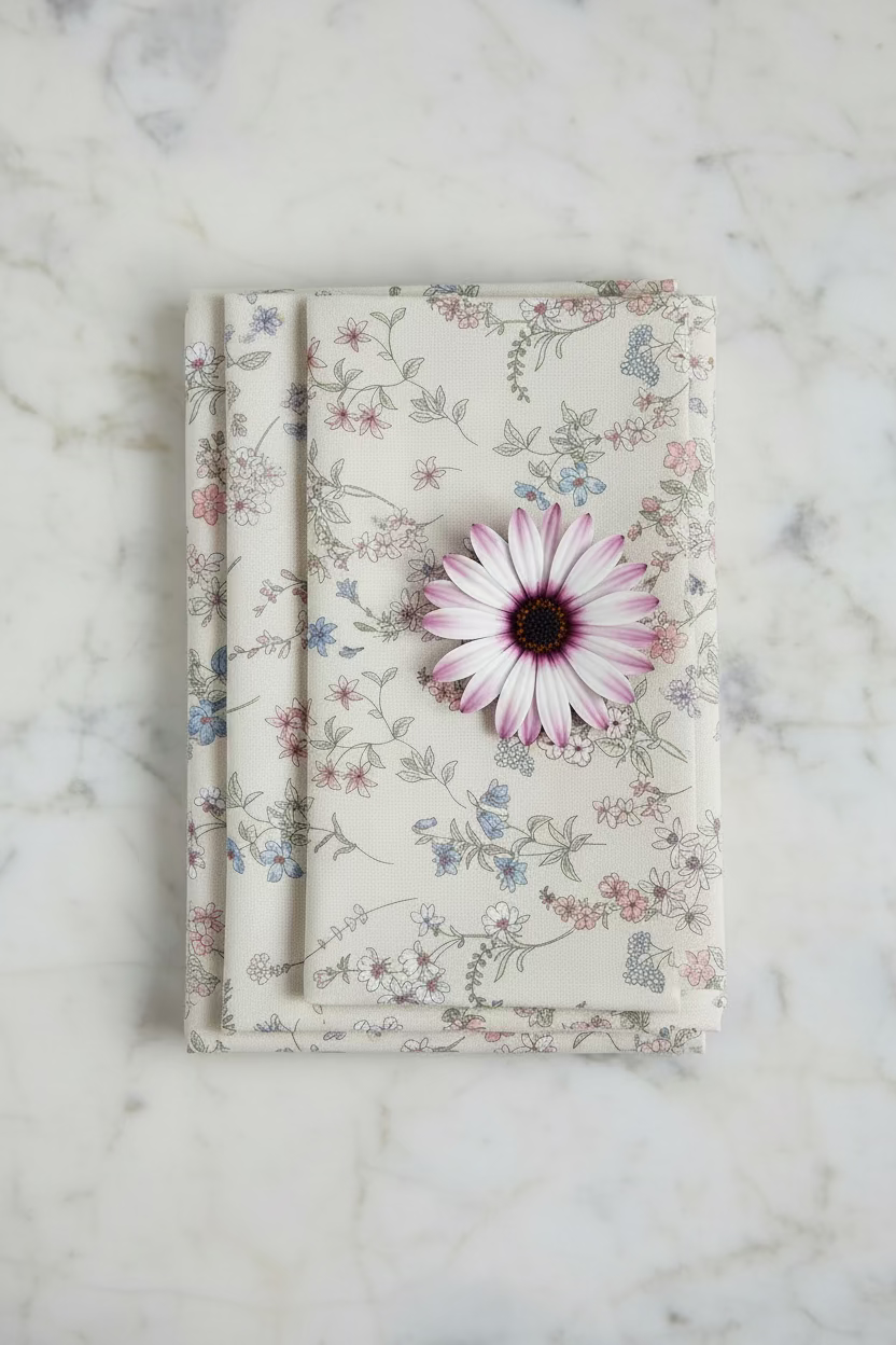 King Size Soft Cotton Botanical Floral Bedsheet Set satin glory