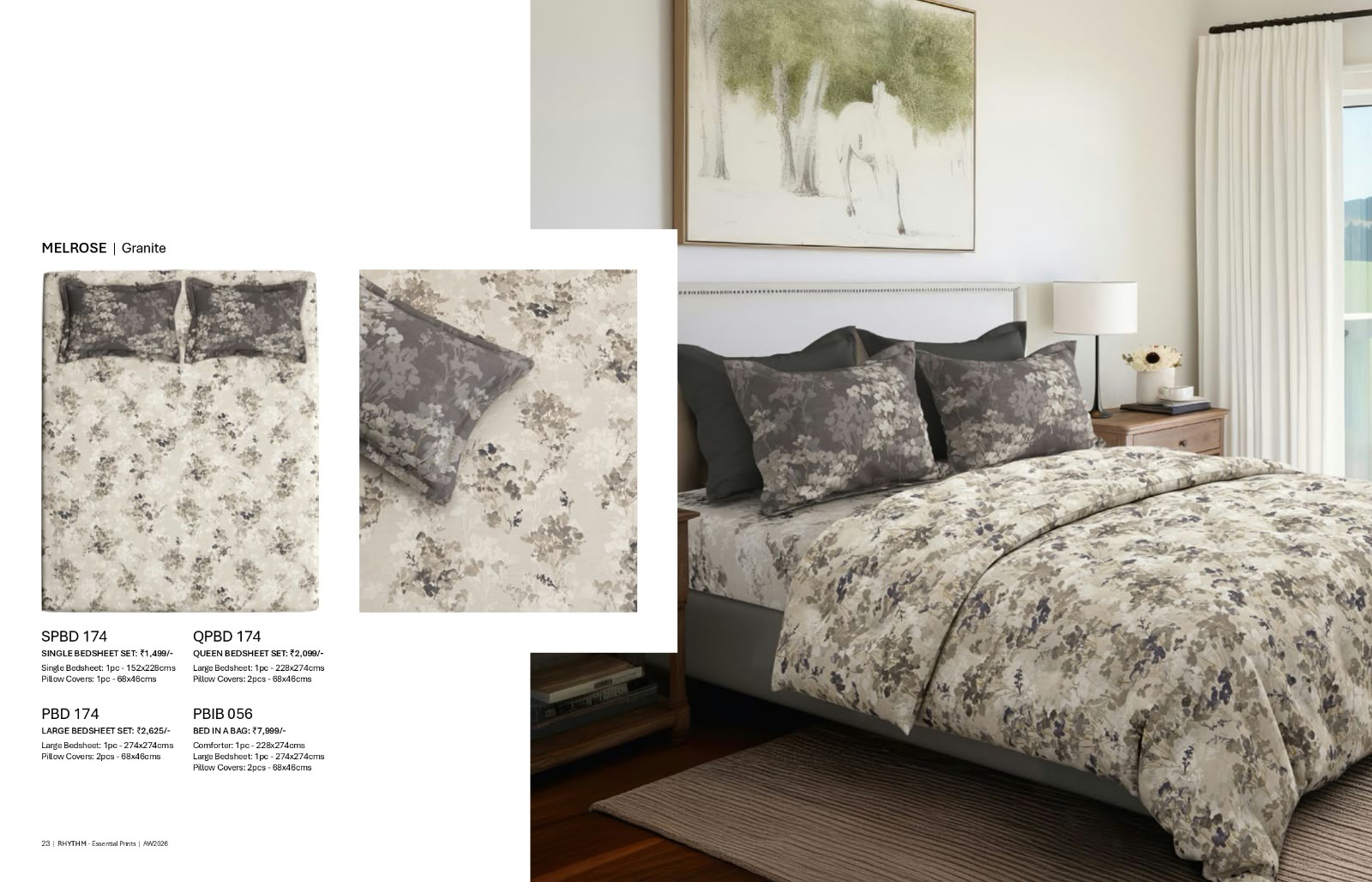 Bedsheets - Queen bedsheet set - premium soft cotton digital print Rhythm