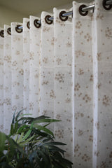 Curtain-Self printed semi transparent