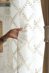 Premium Embroidery Sheer Curtain - Audrey