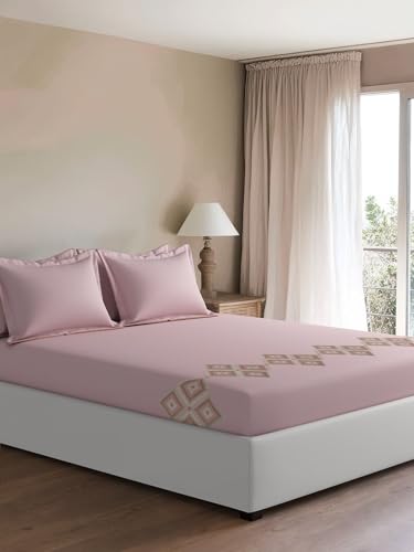 Bedsheets - King Premium machine embroidery bedsheets Sansaar