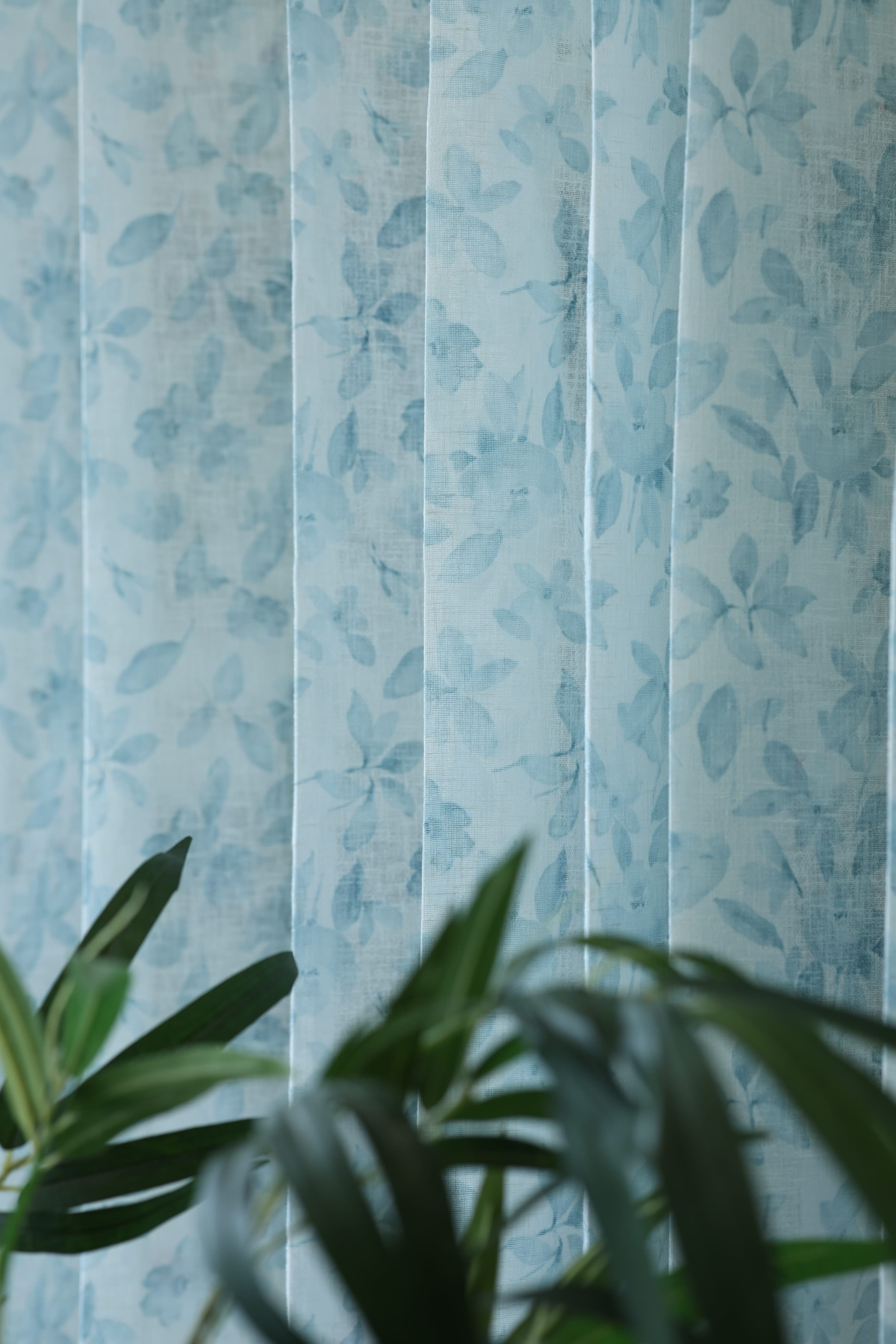 Amethyst Sheer Curtain – Semi Transparent floral vine print print