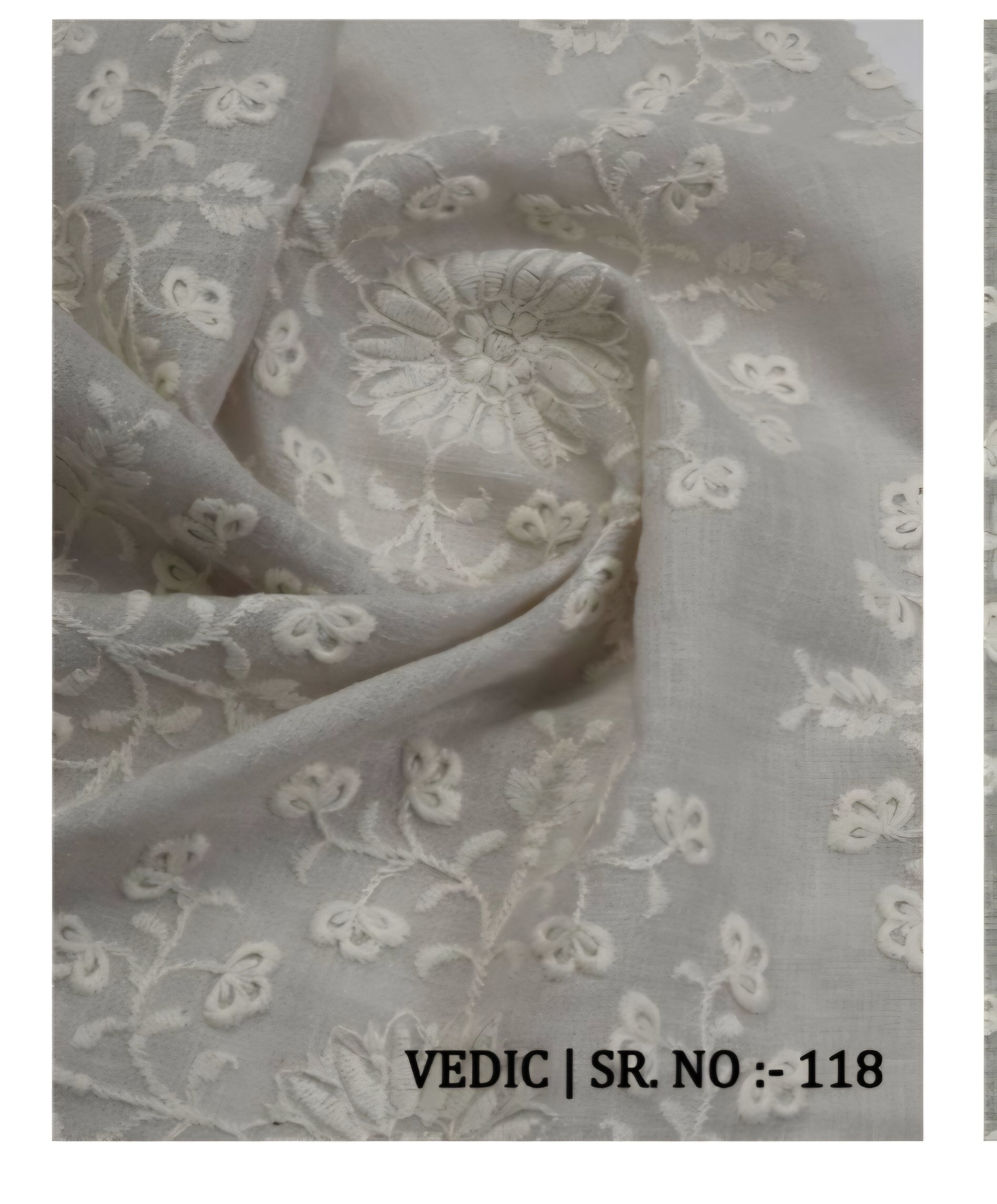 Fabric only Curtains -Premium embroidered designer curtains semi Transparent