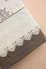 Bedsheets - Premium King soft cotton lace bedsheets majestic