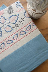 Elegant Floral Embroidery King Bedsheet Set Caspian