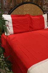 Queen Premium Cross stitch embroidery bedcover - Xmas edition