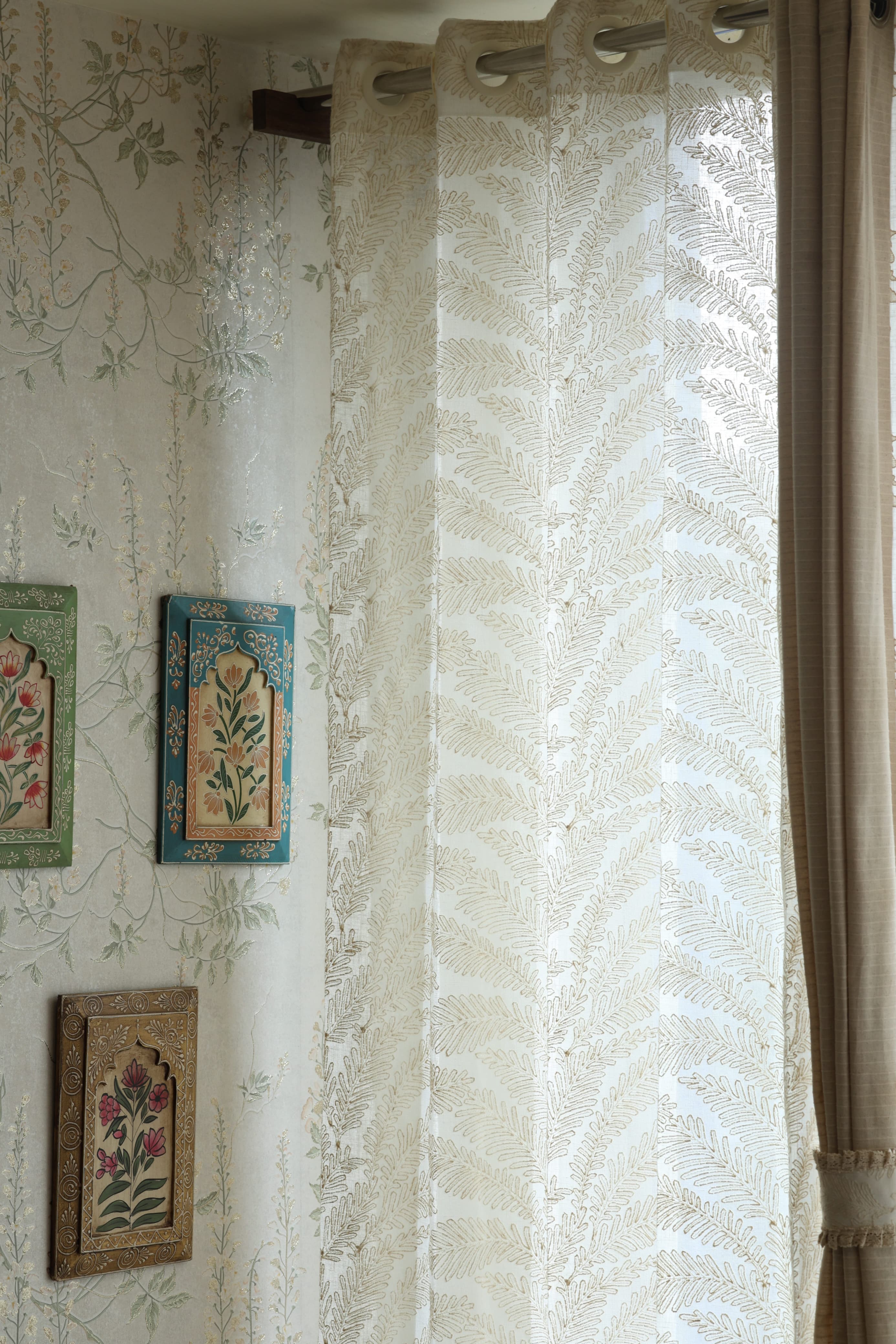 Premium Embroidery Sheer Curtain - Arabella