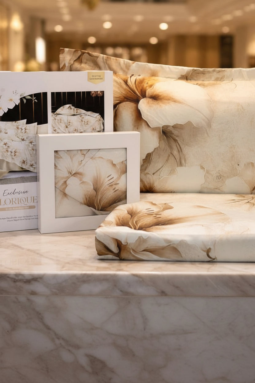Bedsheets - Premium soft cotton digital print florique bedsheets