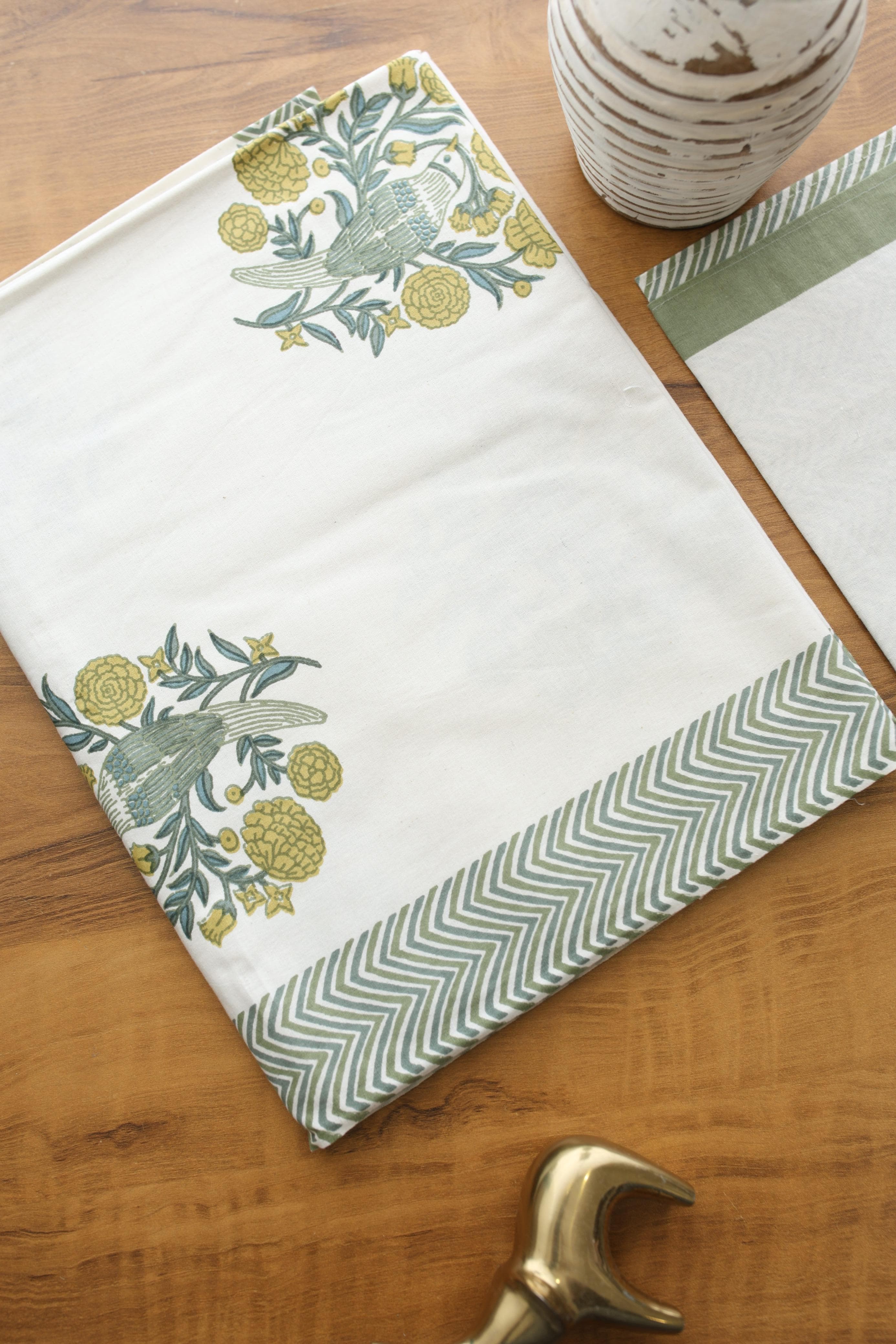 Bedsheets - Single handblock bedsheets