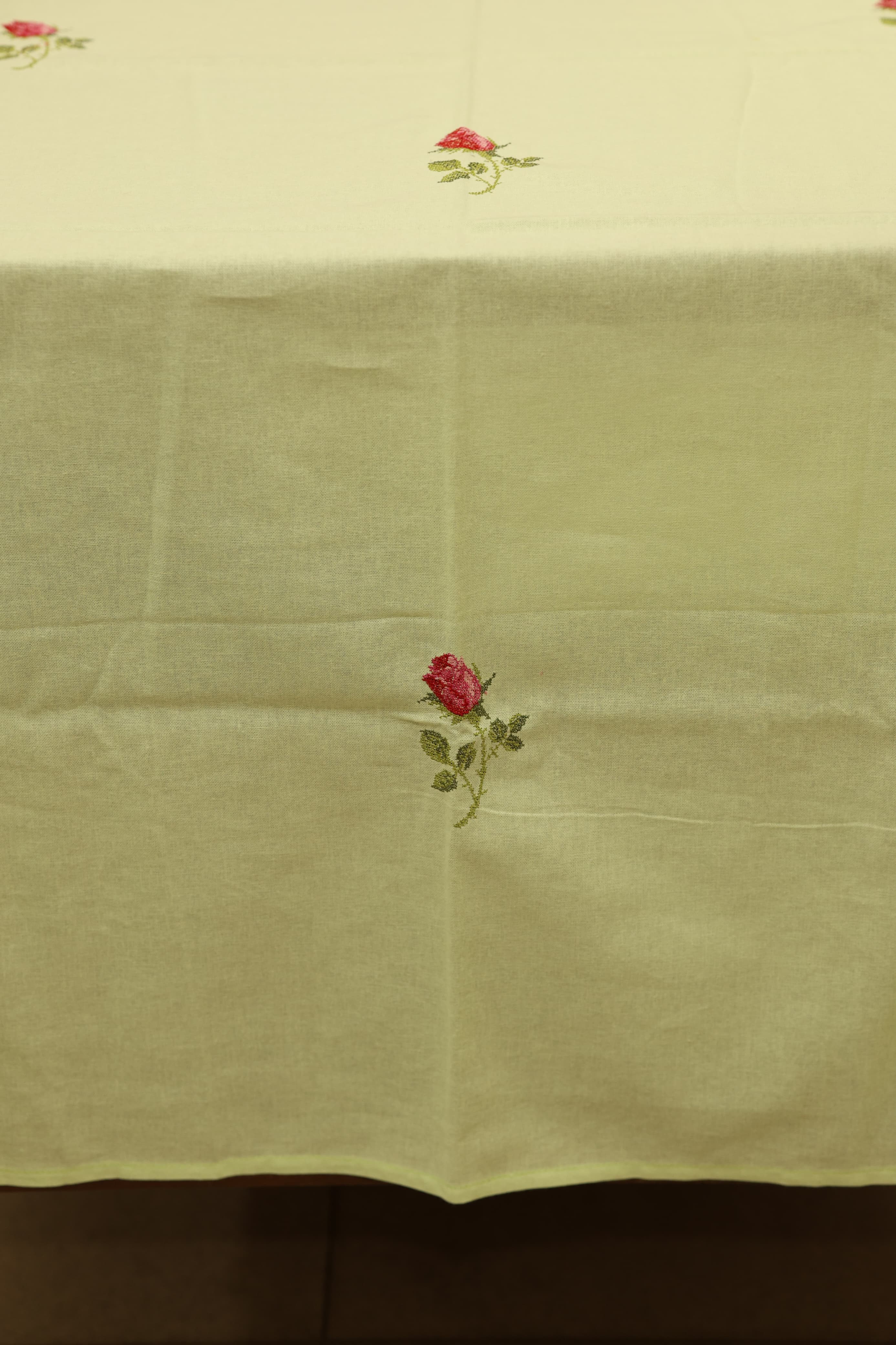 Table cloth - 6 seater cross stitch embroidery