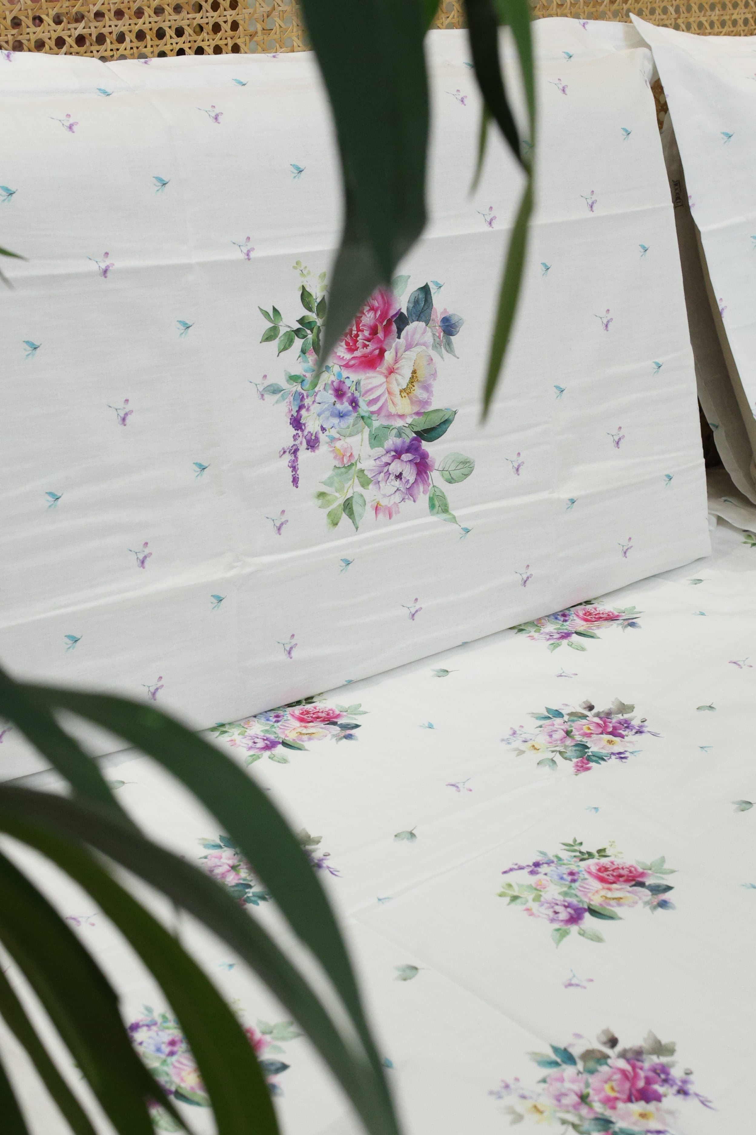 Bedsheets - King premium soft cotton bedsheet Digital Print DD   VATIKA