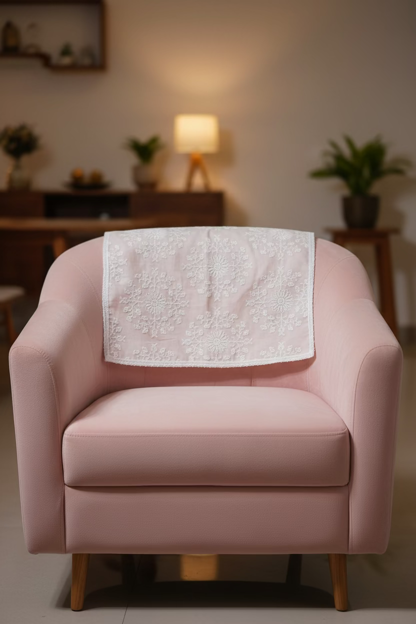 Premium embroidery designer Chair / sofa back - 3+1+1 set