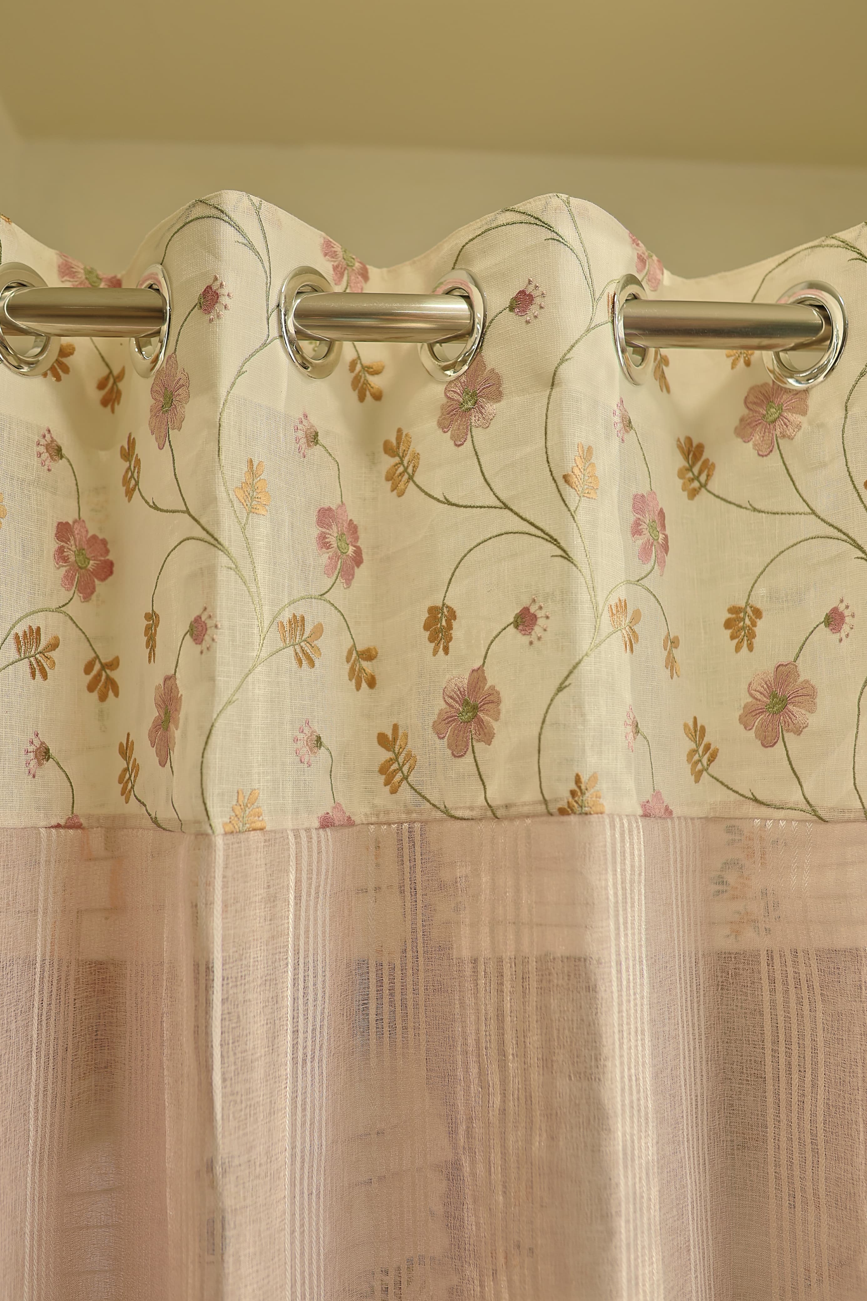Curtains-Premium embroidery designer sheer curtains