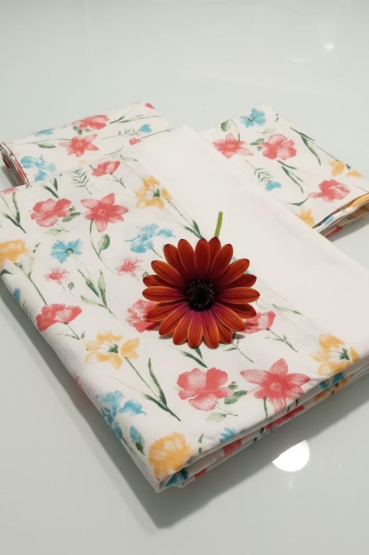 Bedsheets-Queen daily use border bedsheets